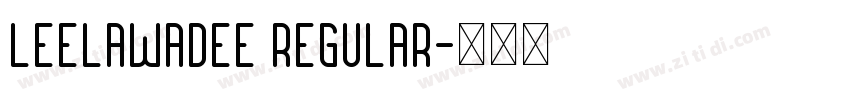 Leelawadee Regular字体转换